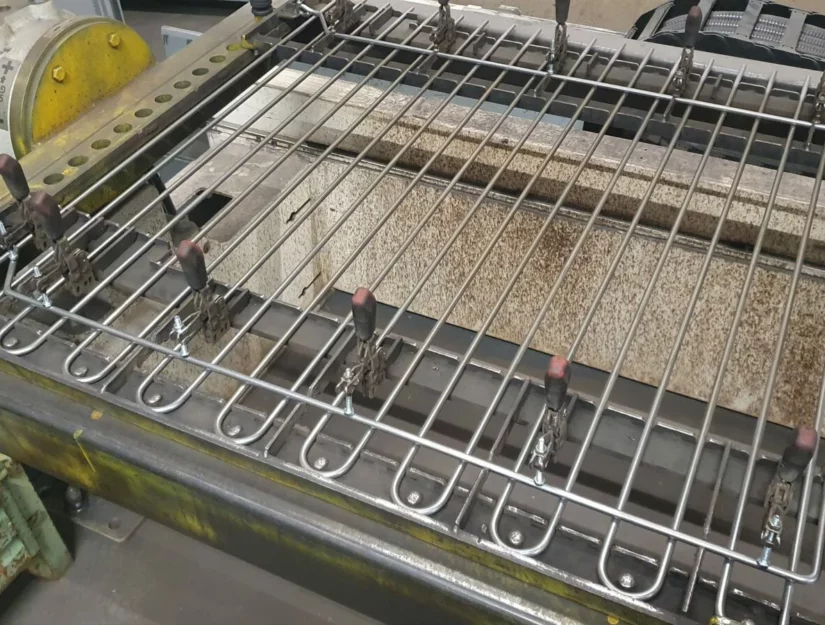 De omheining wordt bij ons in Eupen geproduceerd.