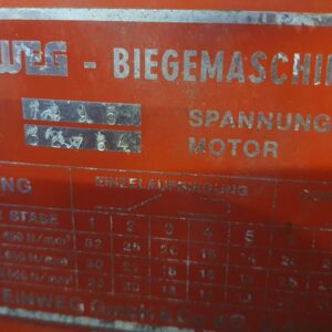 11. Steinweg Betonstahl Biegemaschine B32ST von 1995