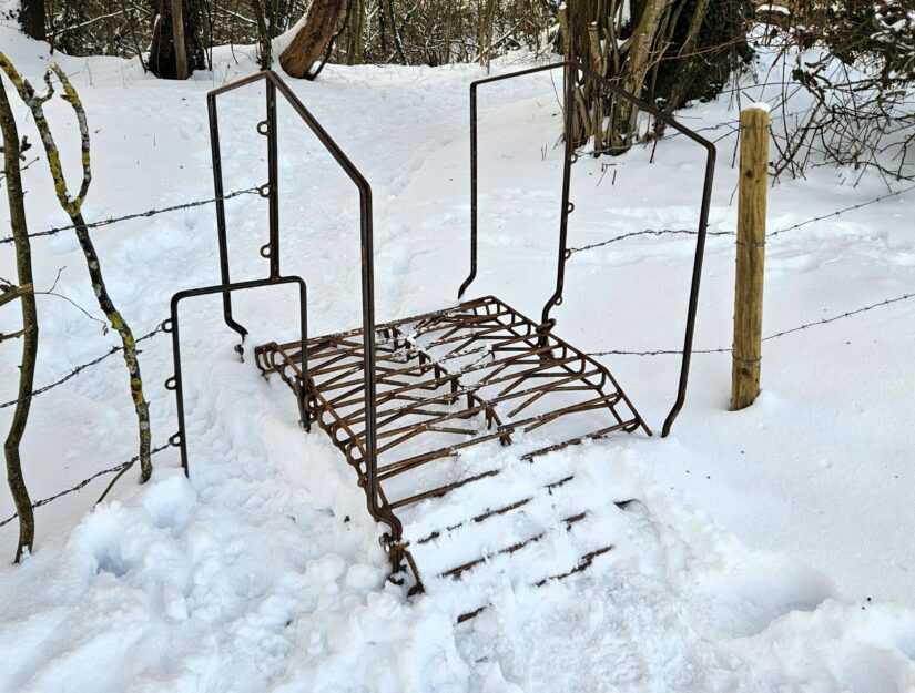 Die Rampe ist auch im Winter bei Schnee gut benutzbar.