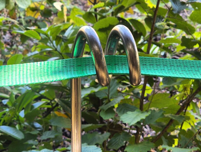 Die Spirale in Ringelschwanzform ermöglicht ein besonders schnelles Ein- und Aushängen.