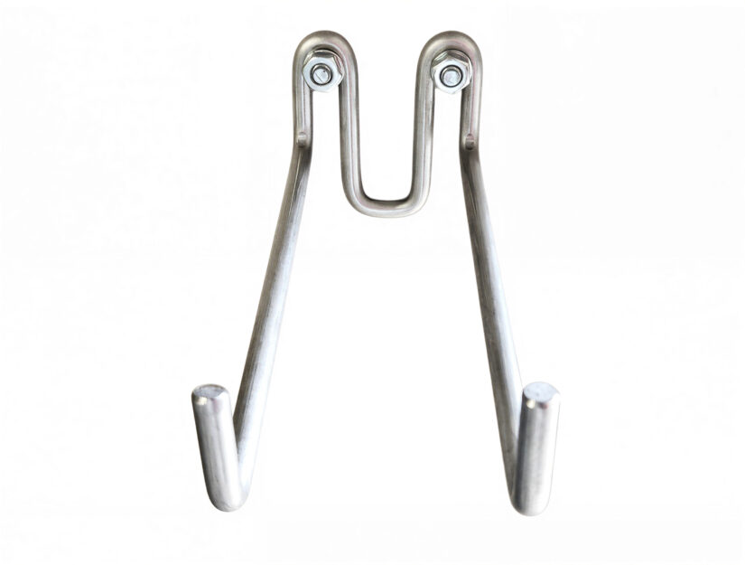 Der Halter ist aus massivem Edelstahldraht Ø 10 mm gefertigt und ist sehr stabil.