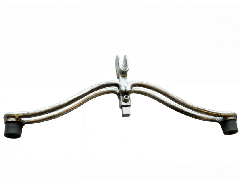 La vis M6 (sous le pied) permet de bloquer l'élément à la hauteur souhaitée.