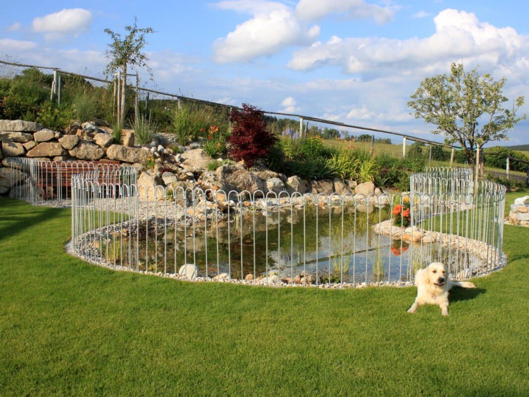 Teich-Zaun-Garten-Hund Teichzaun light verzinkt