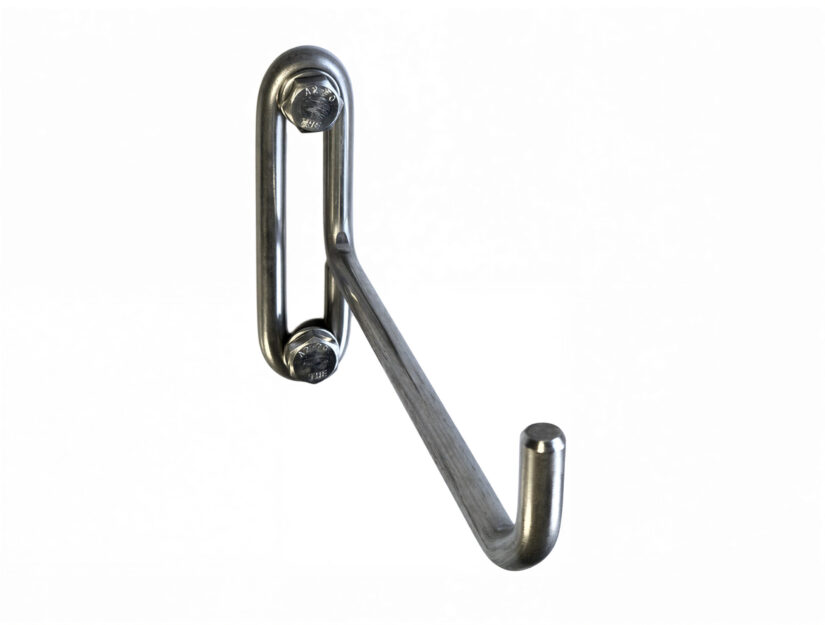 An den Wandhaken können Kabel, Schläuche, Werkzeuge, Bänder usw. aufgehängt werden.