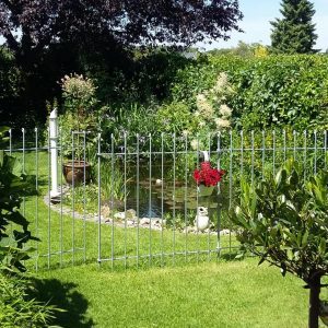 Teich Schutz Zaun aus Metall für das Enkelkind